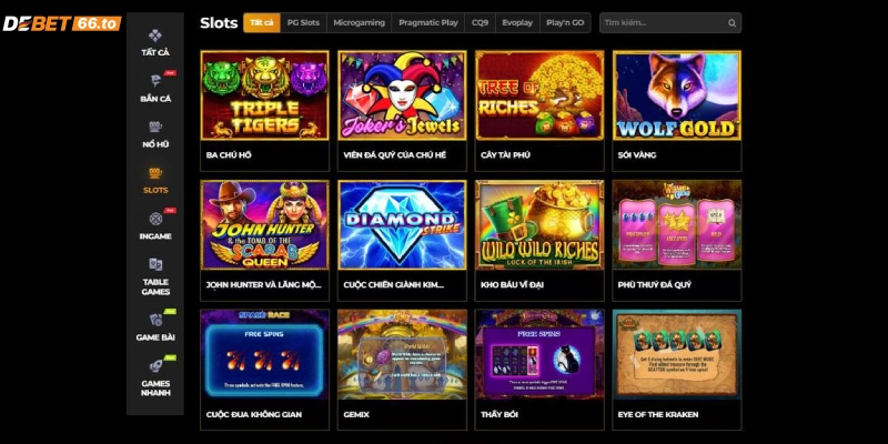 Luật chơi Slot game Debet