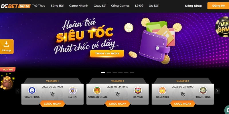 Lưu ý khi tải app Debet